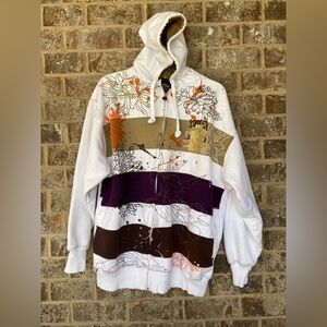 Vintage Mecca hoodie hooded sweatshirt size XL 1990’s Y2K graphic design